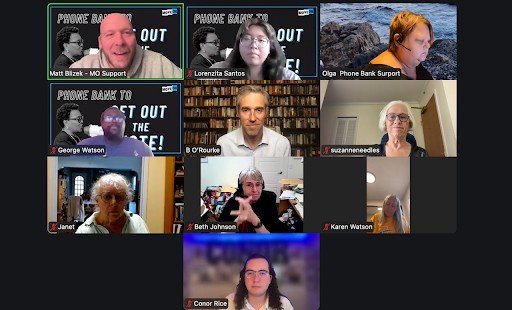 Beto on MoveOn call talking to California voters about their plan to vote before Tuesday's deadline