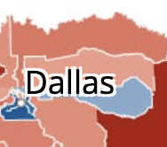 Dallas - Beto winning the new North Texas district too.