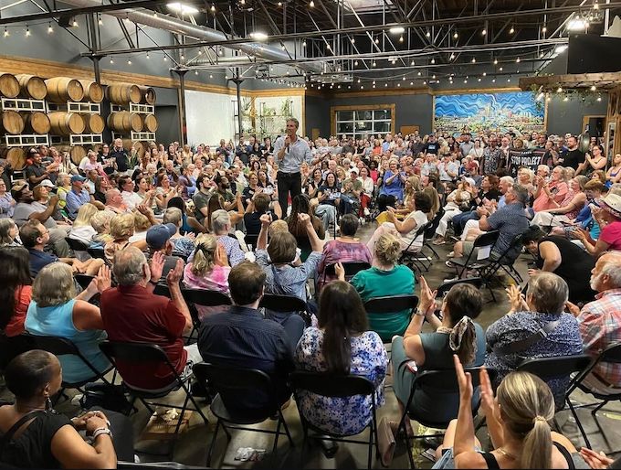Beto hosting a town hall in North Carolina